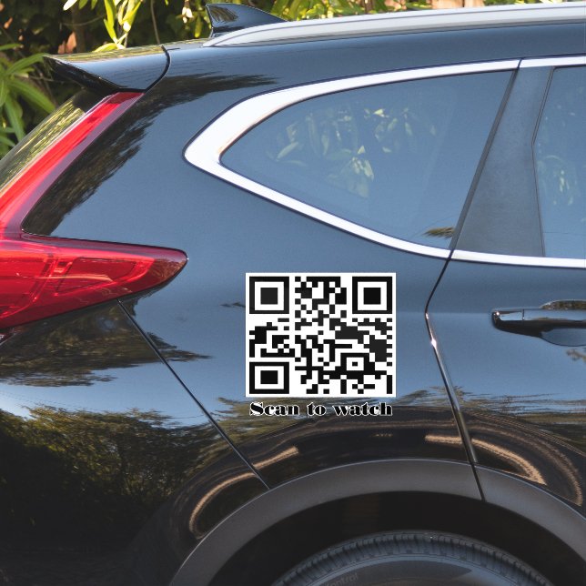 Pegatina Create Your Own Custom QR Code Website Address URL (Lado del coche)