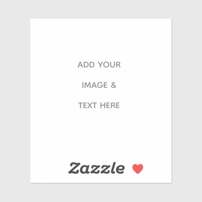 Pegatina Create Your Own white  (Hoja)