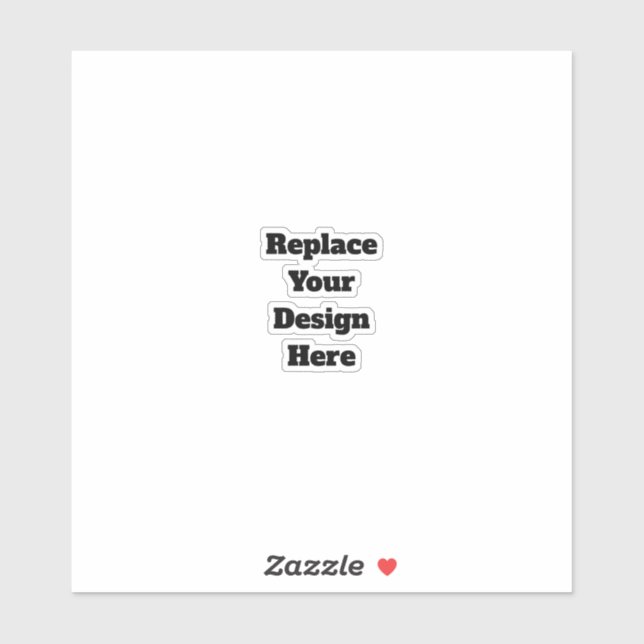 Pegatina Create Your Own white  (Hoja)