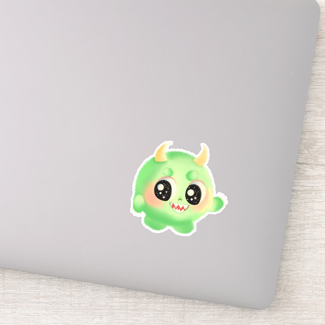 Pegatina Creatura de Monstruo Amigable (Detalle)