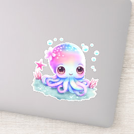 Pegatina Creatura marina de Octopus Cute