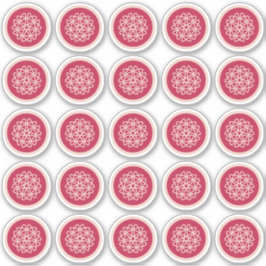 Pegatina Crecimiento nuclear - magenta sobre centeno. pegat