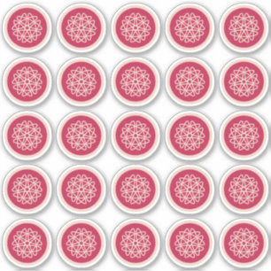 Pegatina Crecimiento nuclear - magenta sobre centeno. pegat