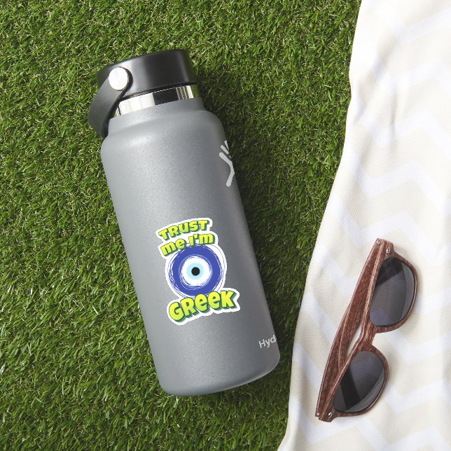 Pegatina Créeme, soy el ojo del mal griego (HydroFlask Insitu)