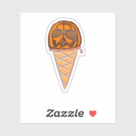 Pegatina Crema de hielo de especias de calabaza
