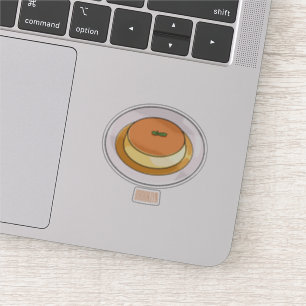 Pegatina Creme caramel personalizado ilustracion
