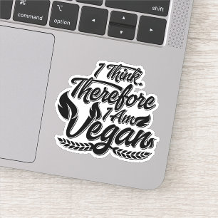 Pegatina Creo Que Por Lo Tanto Soy Vegan