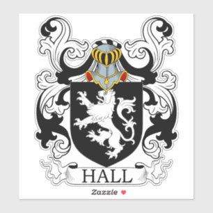 Pegatina Crest de familia Hall