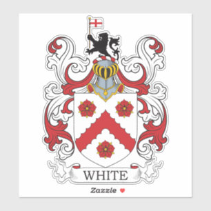 Pegatina Crest familiar blanca