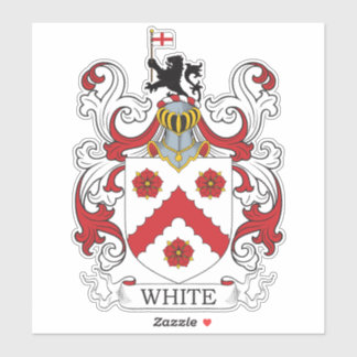 Pegatina Crest familiar blanca