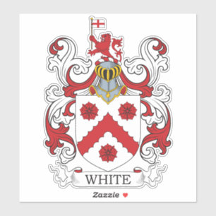 Pegatina Crest familiar blanca