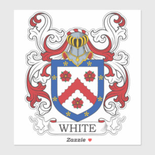 Pegatina Crest familiar blanca