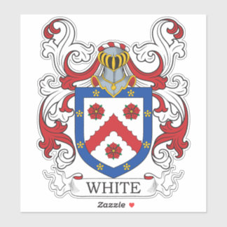 Pegatina Crest familiar blanca