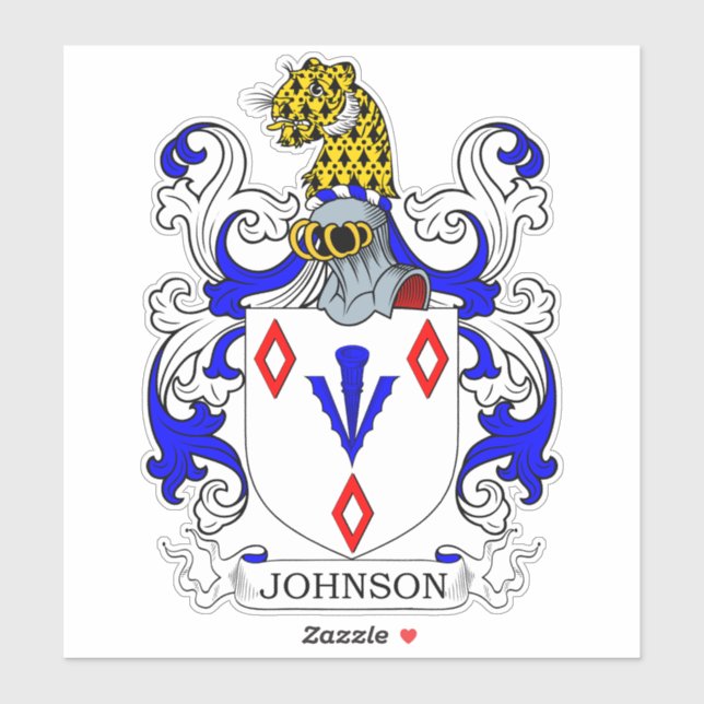 Pegatina Crest familiar Johnson (Hoja)