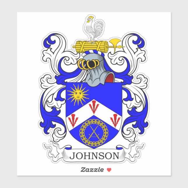 Pegatina Crest familiar Johnson (Hoja)
