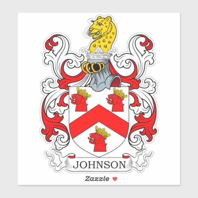 Pegatina Crest familiar Johnson (Hoja)