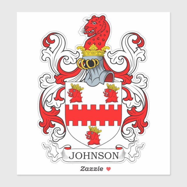 Pegatina Crest familiar Johnson (Hoja)