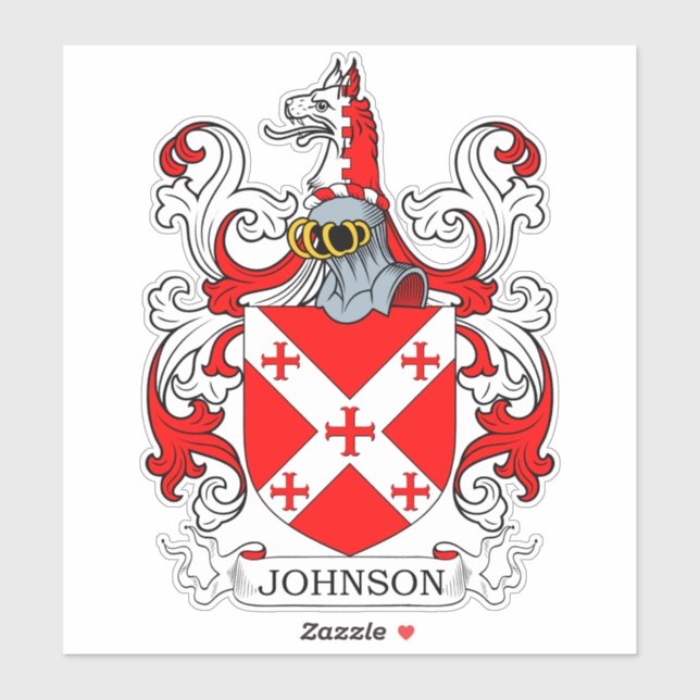 Pegatina Crest familiar Johnson (Hoja)