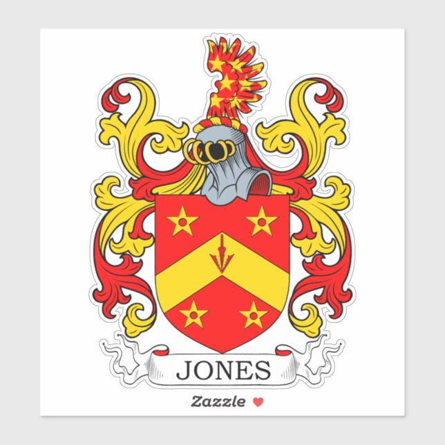 Pegatina Crest familiar Jones (Hoja)