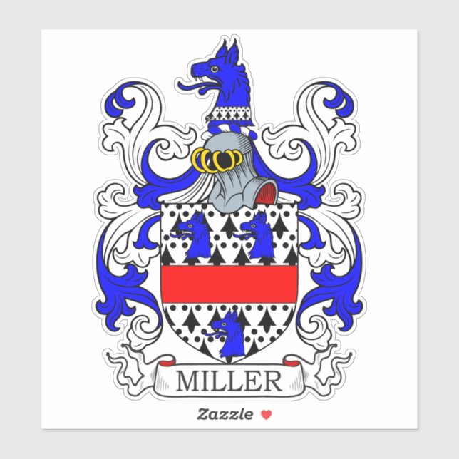 Pegatina Crest familiar Miller (Hoja)