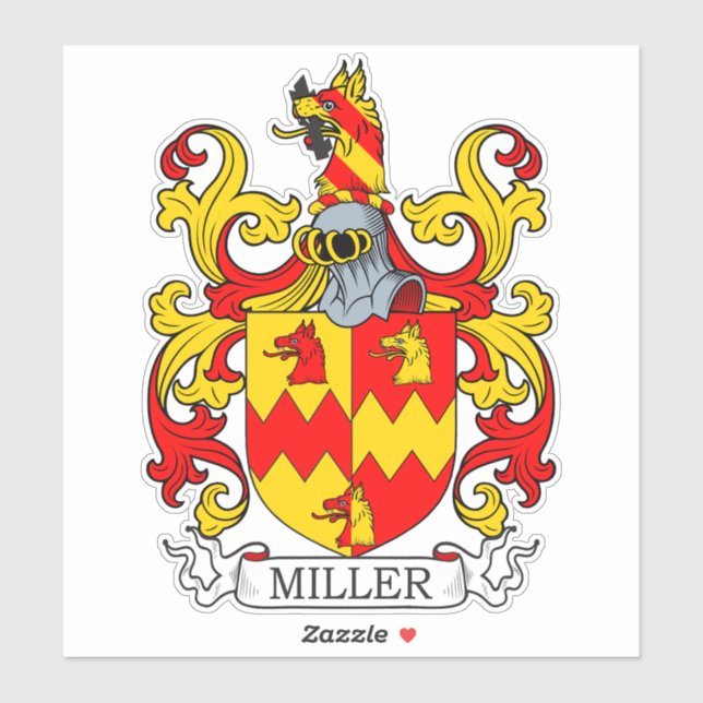 Pegatina Crest familiar Miller (Hoja)
