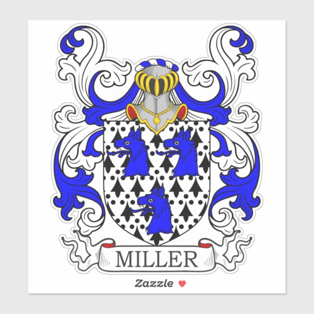 Pegatina Crest familiar Miller (Hoja)