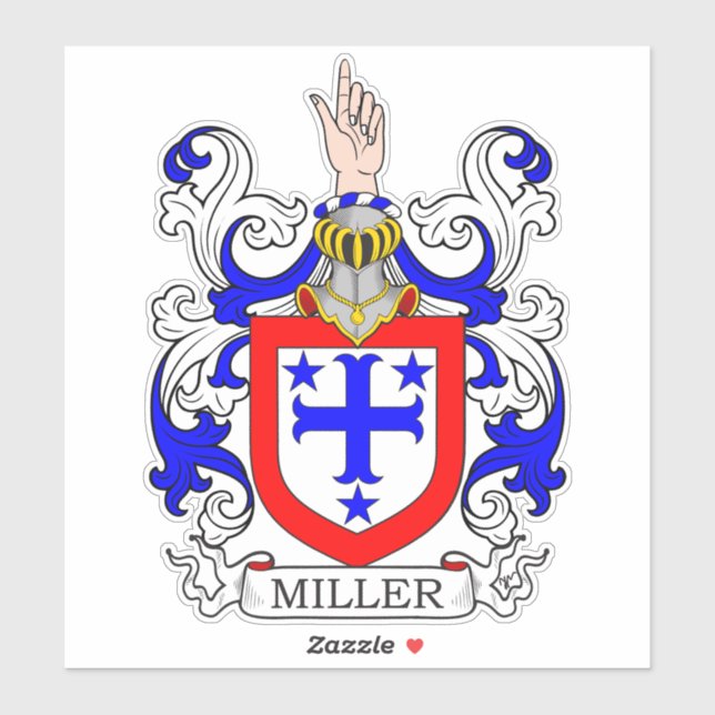 Pegatina Crest familiar Miller (Hoja)