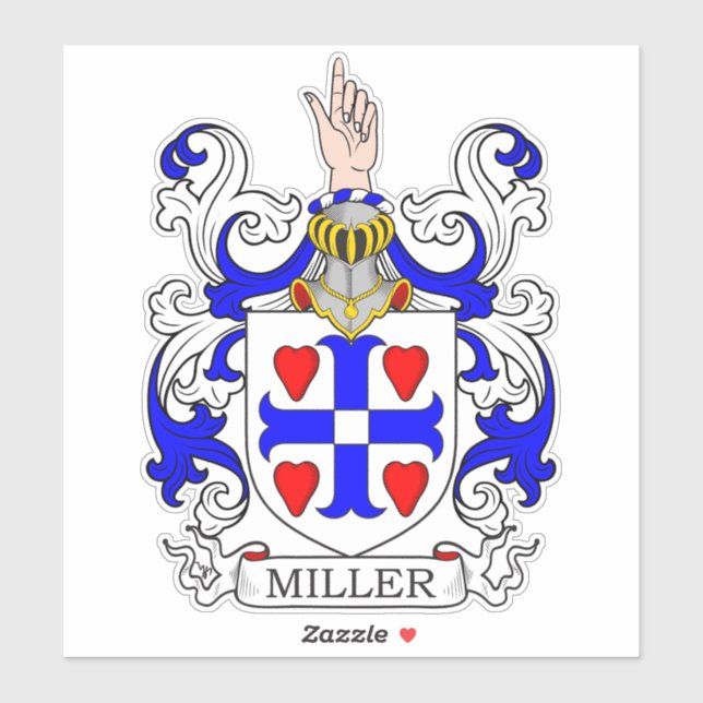 Pegatina Crest familiar Miller (Hoja)
