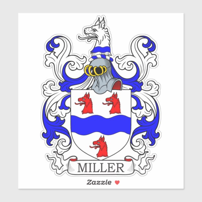 Pegatina Crest familiar Miller (Hoja)