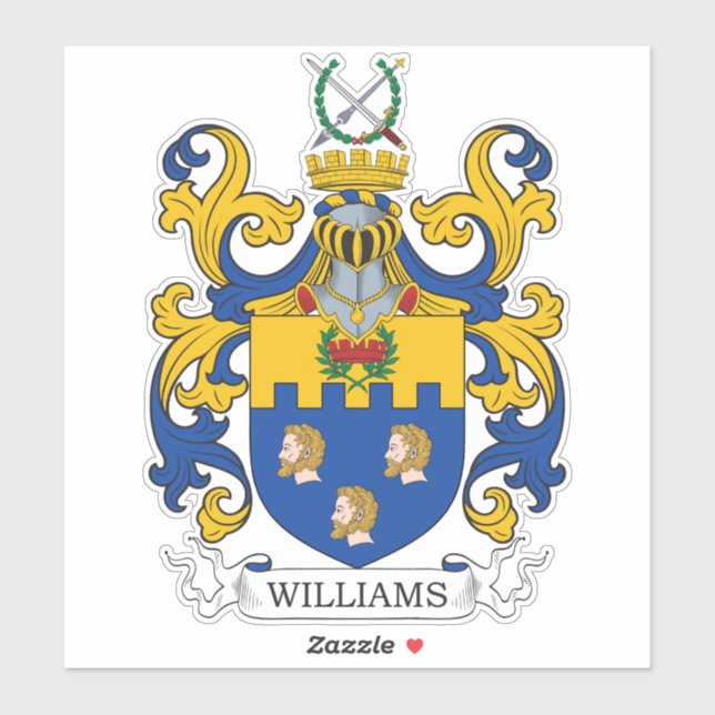 Pegatina Crest familiar Williams (Hoja)