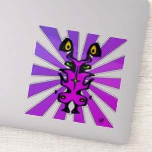 Pegatina Criatura de vaquero cobarde como la criatura v1