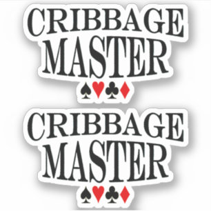 Pegatina Cribbage Master 2x Vinyl