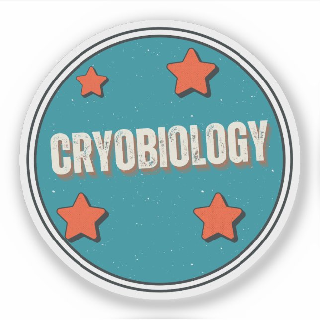 Pegatina Criobiología (Anverso)