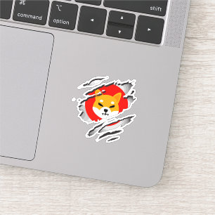 Pegatina criptodivisa SHIBA INU - SHIB Crypto SHIBA