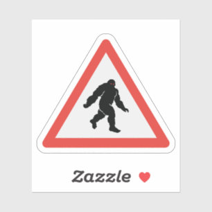 Pegatina Criptozoología del Rótulo Bigfoot Sasquatch Yeti R