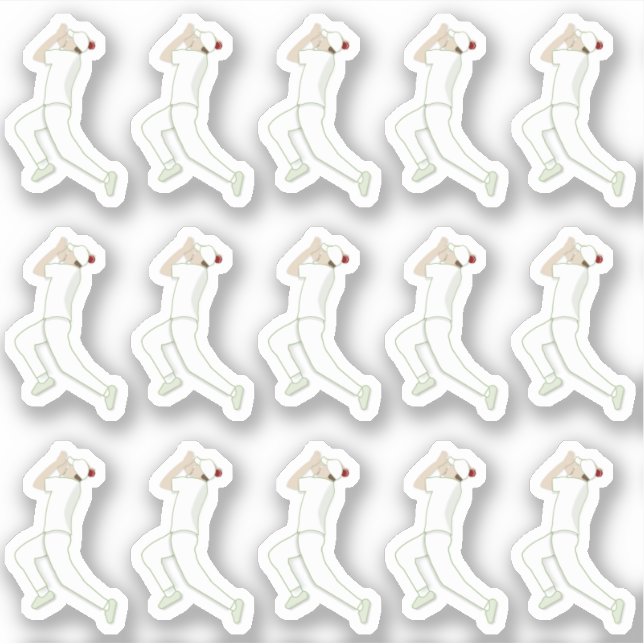 Pegatina Críquet (Anverso)