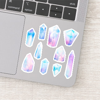 Pegatina Cristales brillantes azules