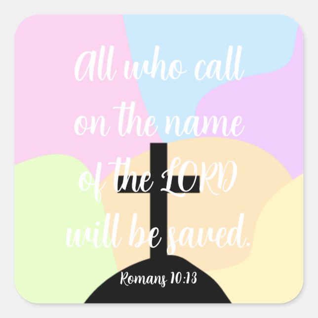 Pegatina cristiano (Anverso)