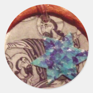 Pegatina cristiano musulmán judío por la paz para 