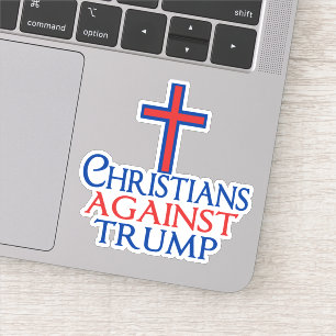 Pegatina Cristianos contra la laptop Trump