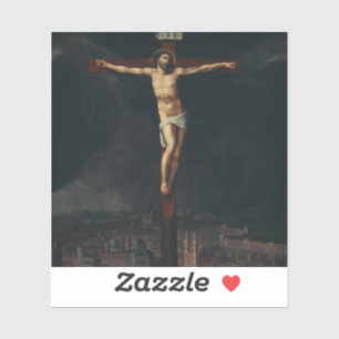 Pegatina Cristo en la Cruz por Gillis Mostaer