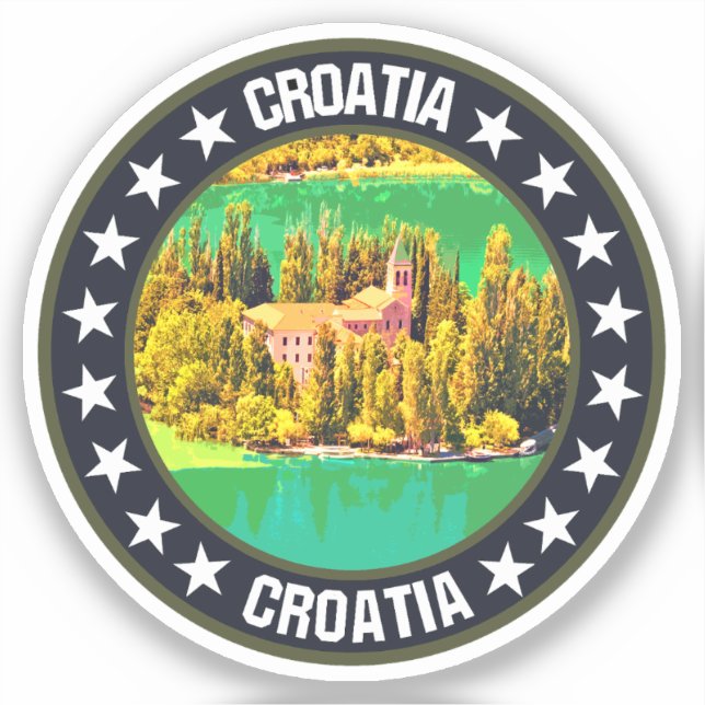 Pegatina Croacia (Anverso)