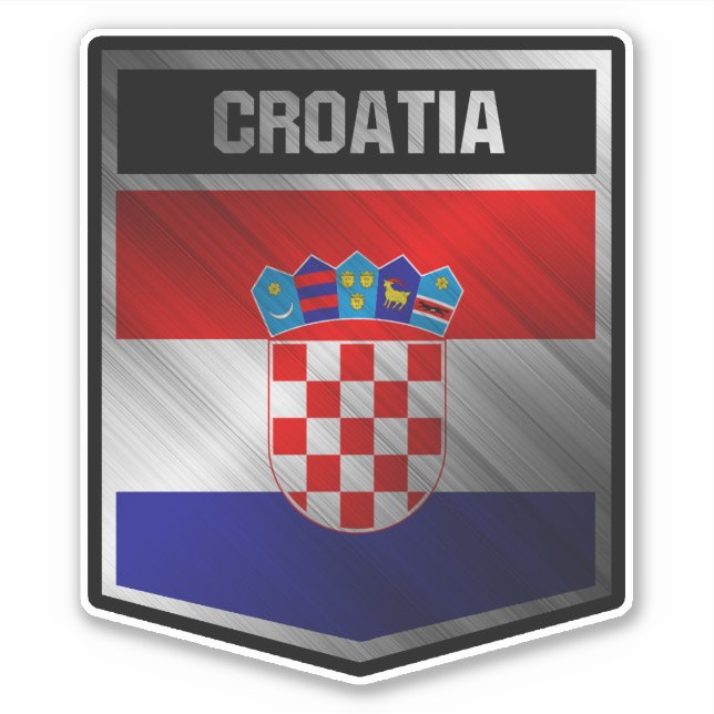 Pegatina Croacia (Anverso)