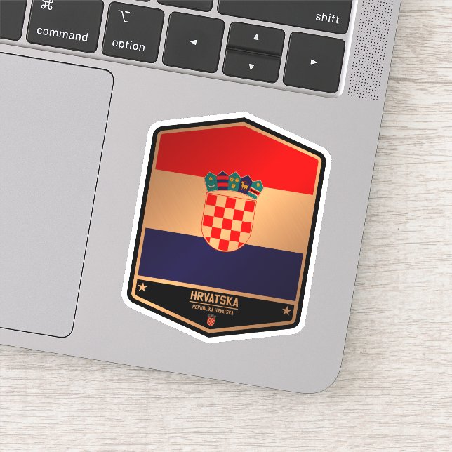 Pegatina Croacia (Detalle)