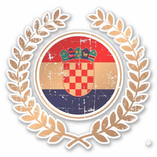 Pegatina Croacia (Anverso)