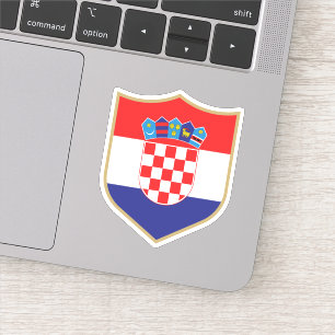 Pegatina Croacia Bandera Emblem Viajes Patrióticos