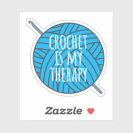 Pegatina Crochet es mi terapia
