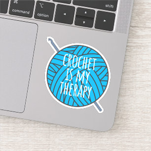 Pegatina Crochet es mi terapia