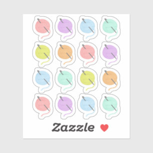 Pegatina Crochet Hooks Knitus Hobby Bujo Planner