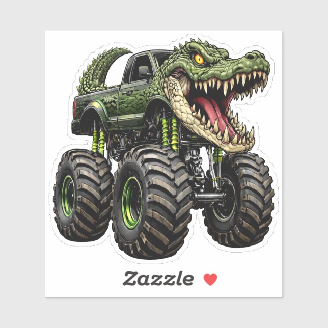 Pegatina Crocodile Off-Road Monster Truck  (Hoja)